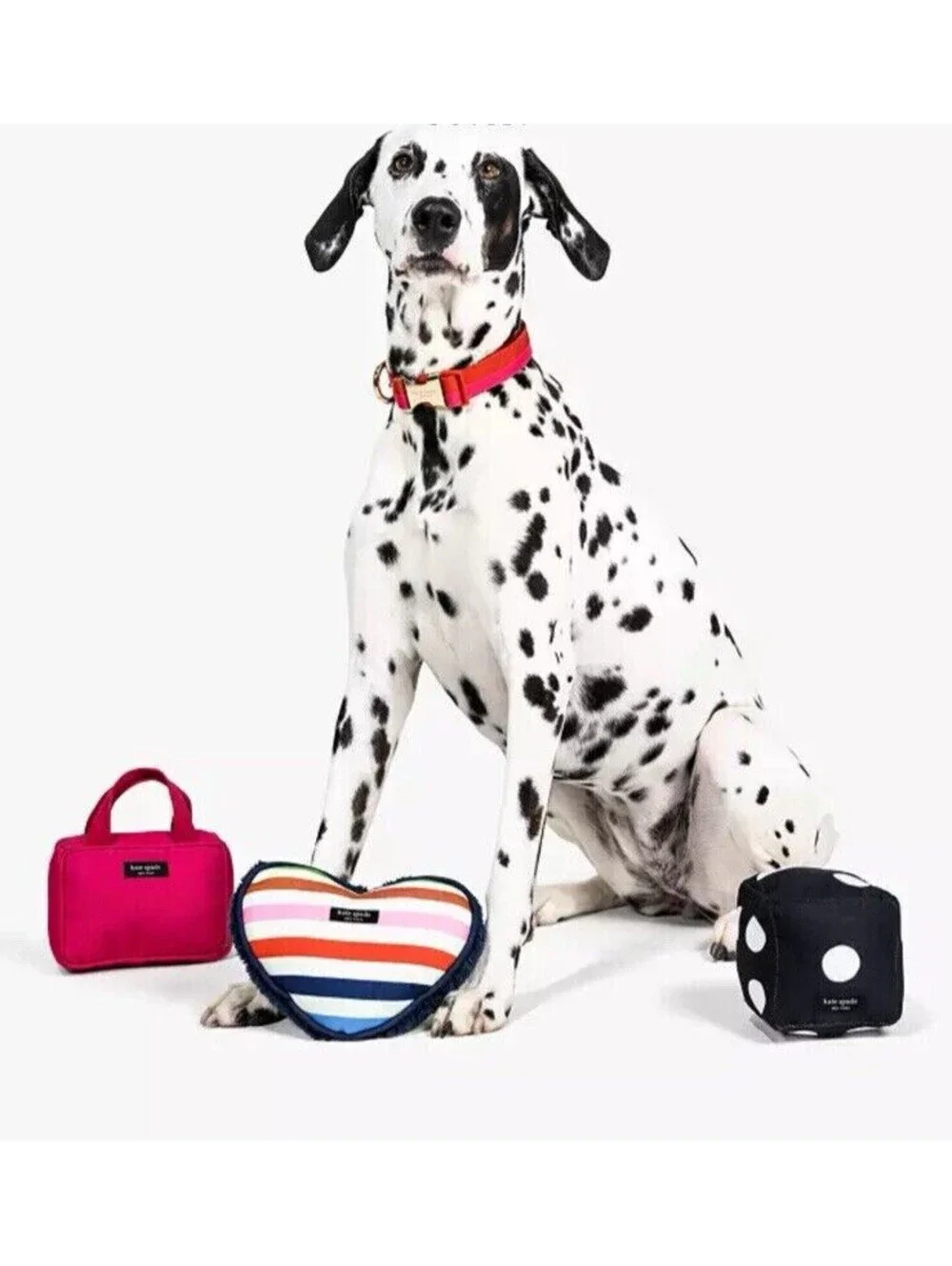 Kate Spade New York Mini Pink Handbag Dog Chew Toy Designer Purse for Pets, NEW